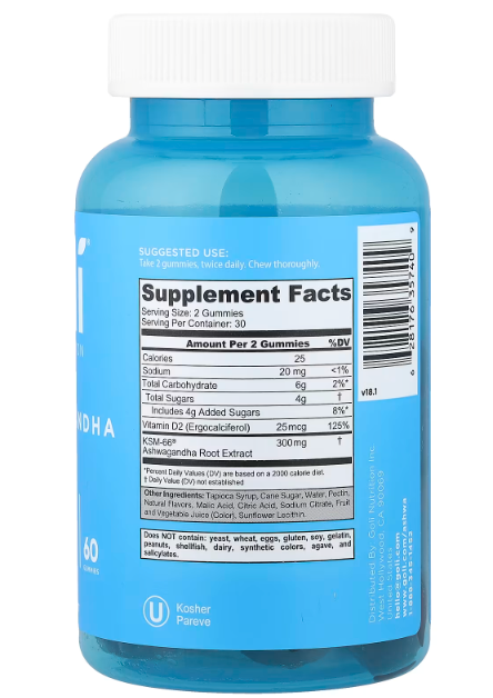 Gomitas Calm Boost con Ashwagandha KSM-66